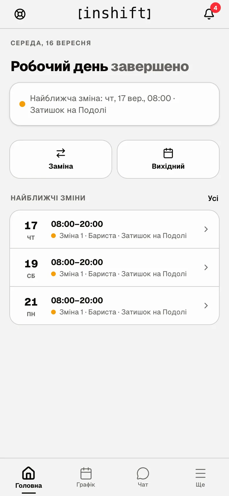«Головна»: сьогоднішній день, кнопки дій і найближчі зміни